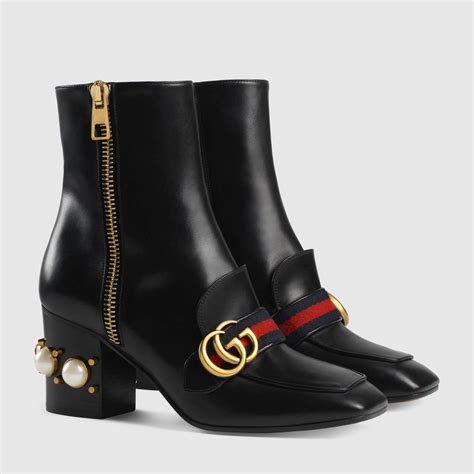 outfit with gucci boots|gucci heeled ankle boots.